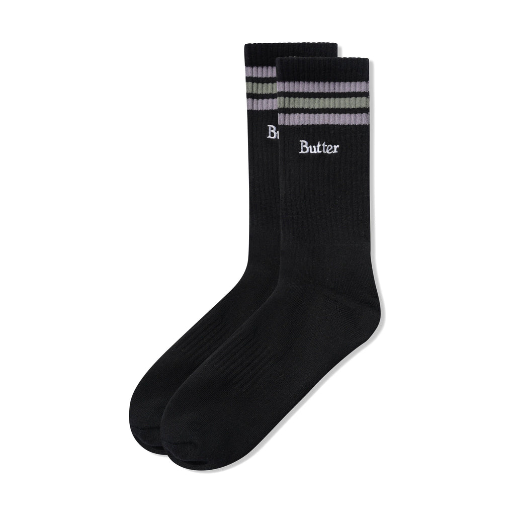 Stripe Socks Black