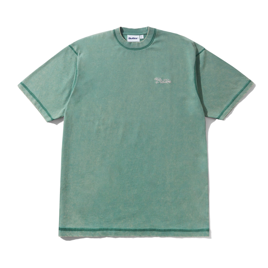 Jive Overlock Stitch Tee Distressed Jade