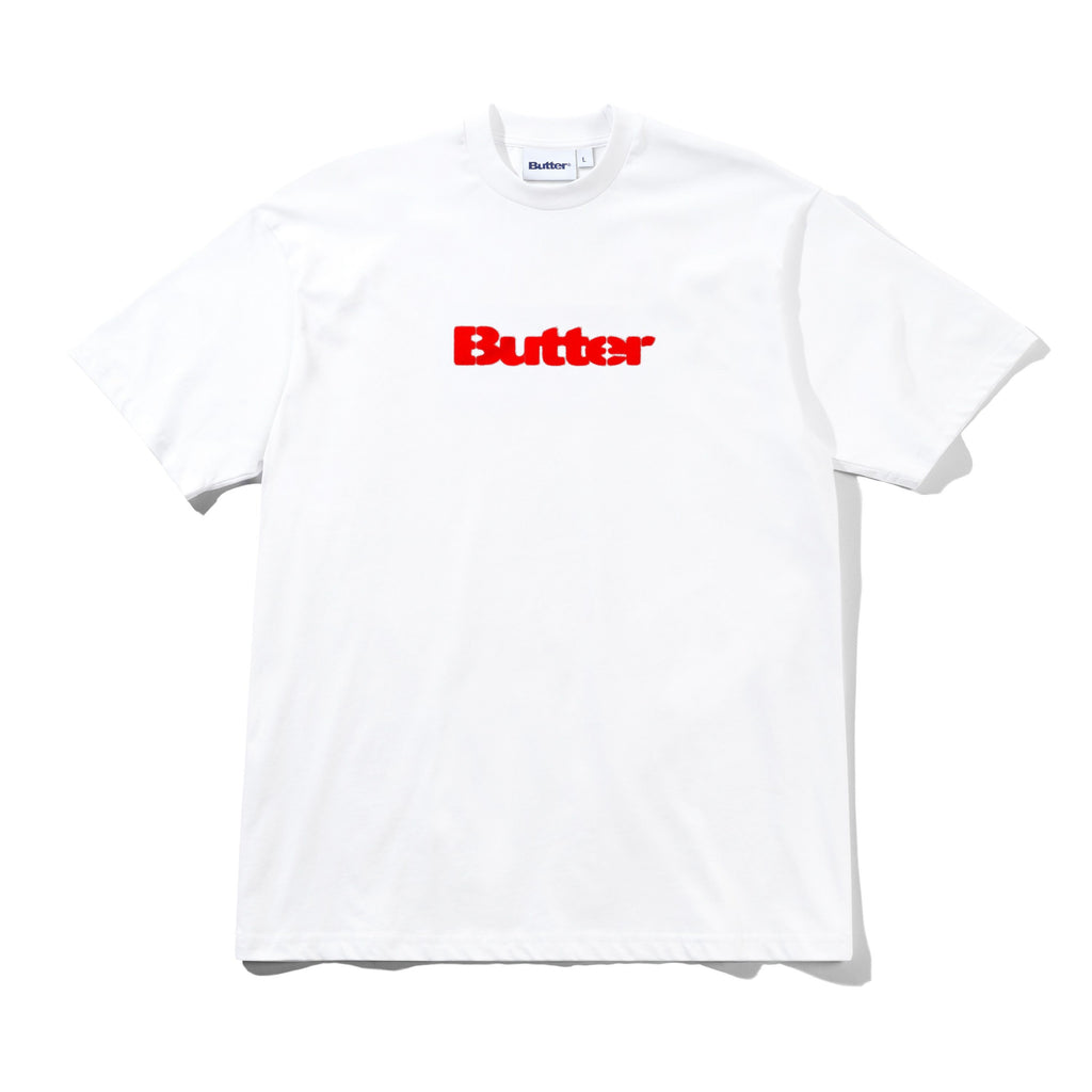 Stencil Logo Tee White