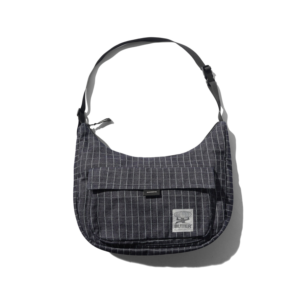 Crossbody Bag Grid Denim