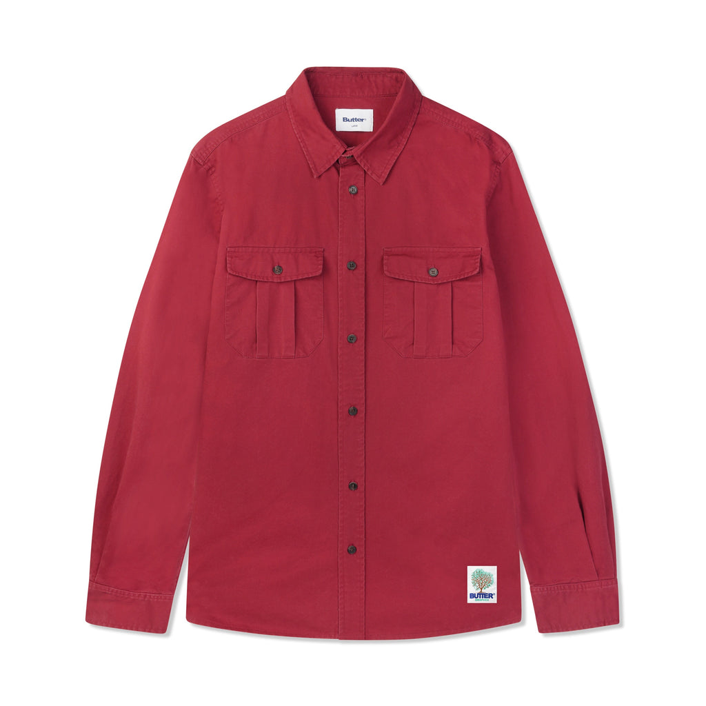 Washed Pocket Long Sleeve Shirt