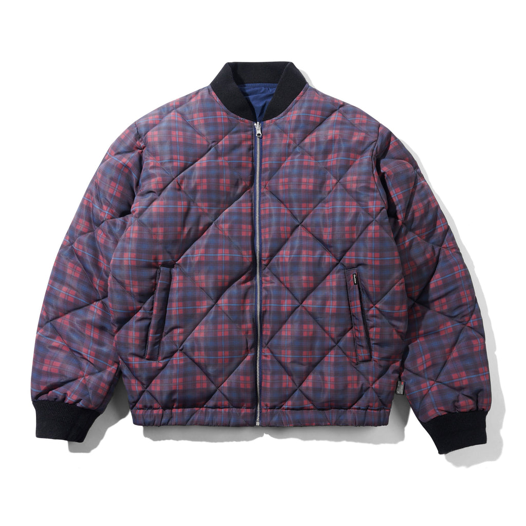 Reversible Bomber Jacket Navy : Plaid