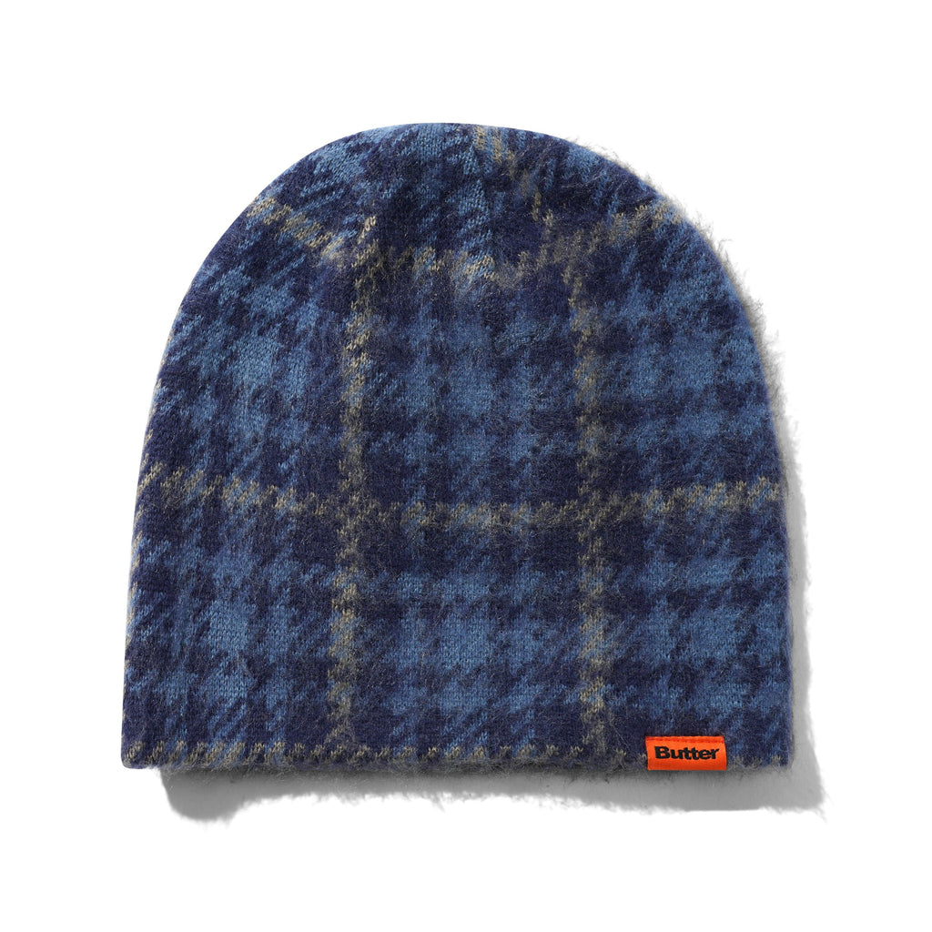 Mohair Skully Beanie Plaid