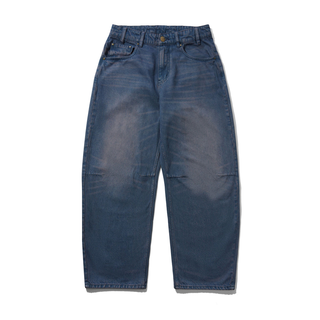 Burn Wide Cut Denim Jeans Navy Dark Tint
