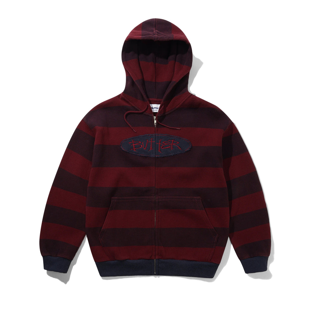 Tide Waffle Zip Thru Red Stripe
