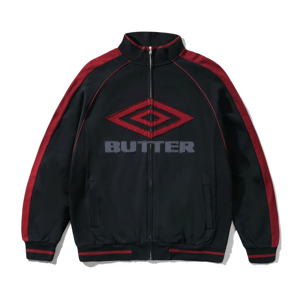 Diamond Fleece Zip-Thru Jacket Black