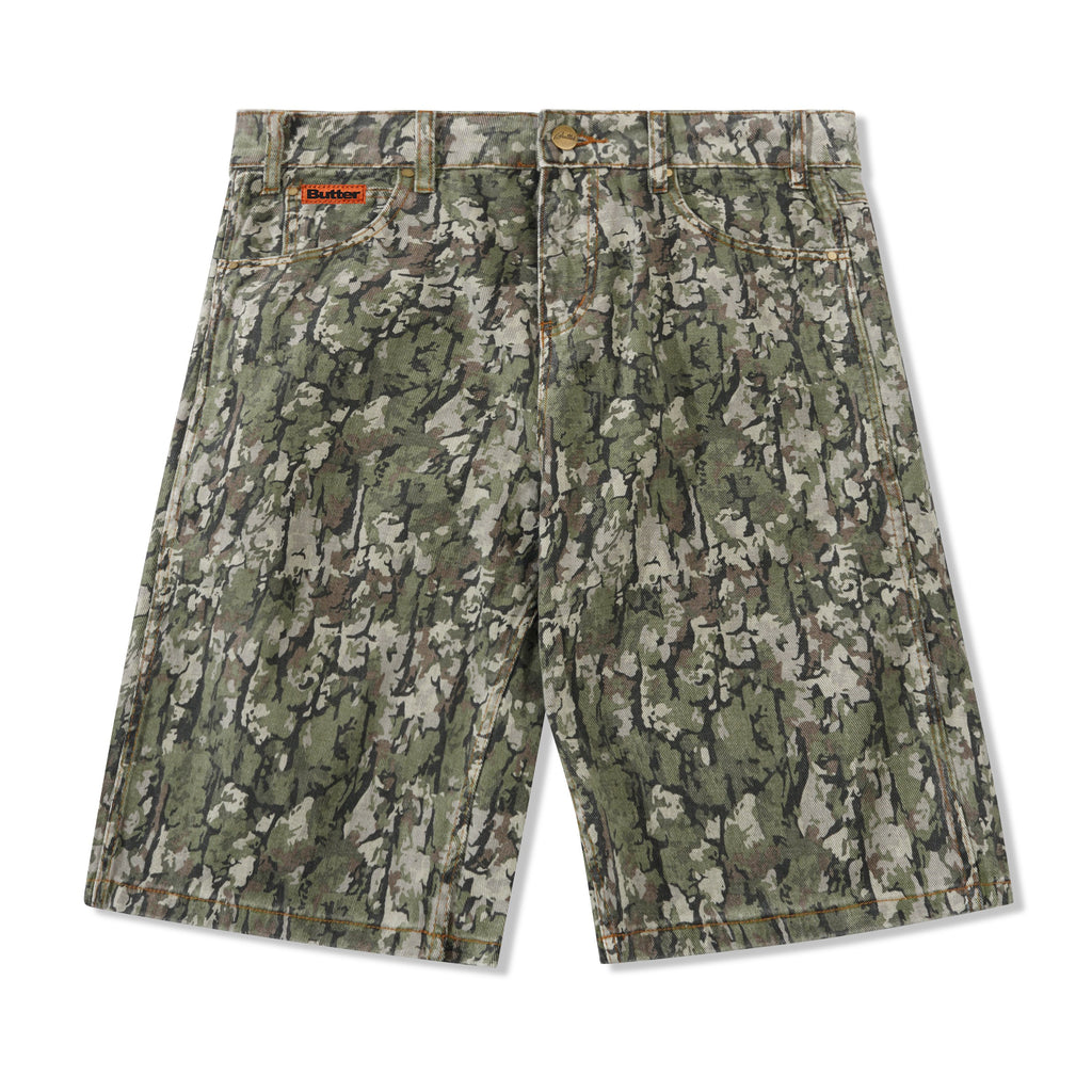 Bark Camo Denim Shorts