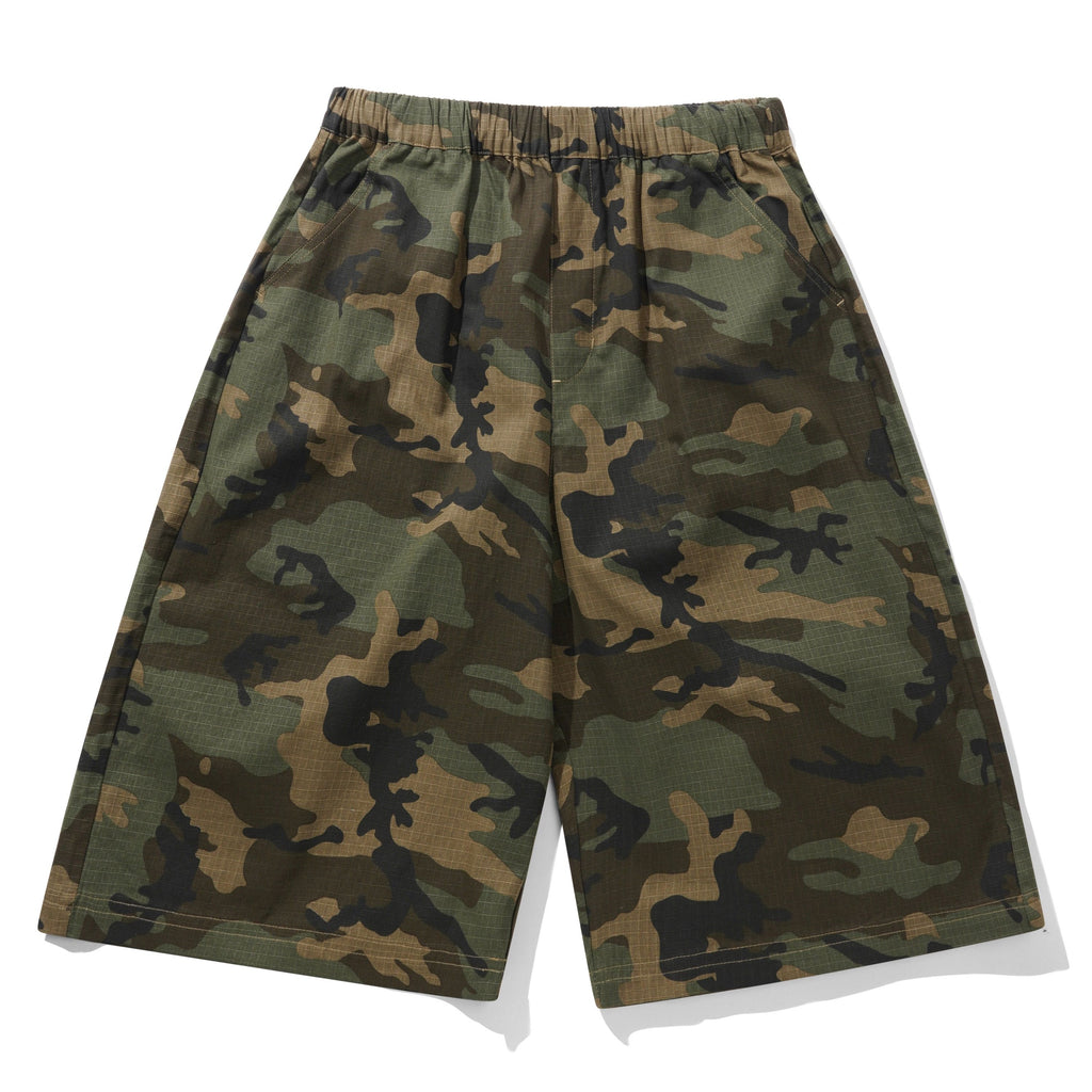 Loose Shorts Woodland Ripstop Camo