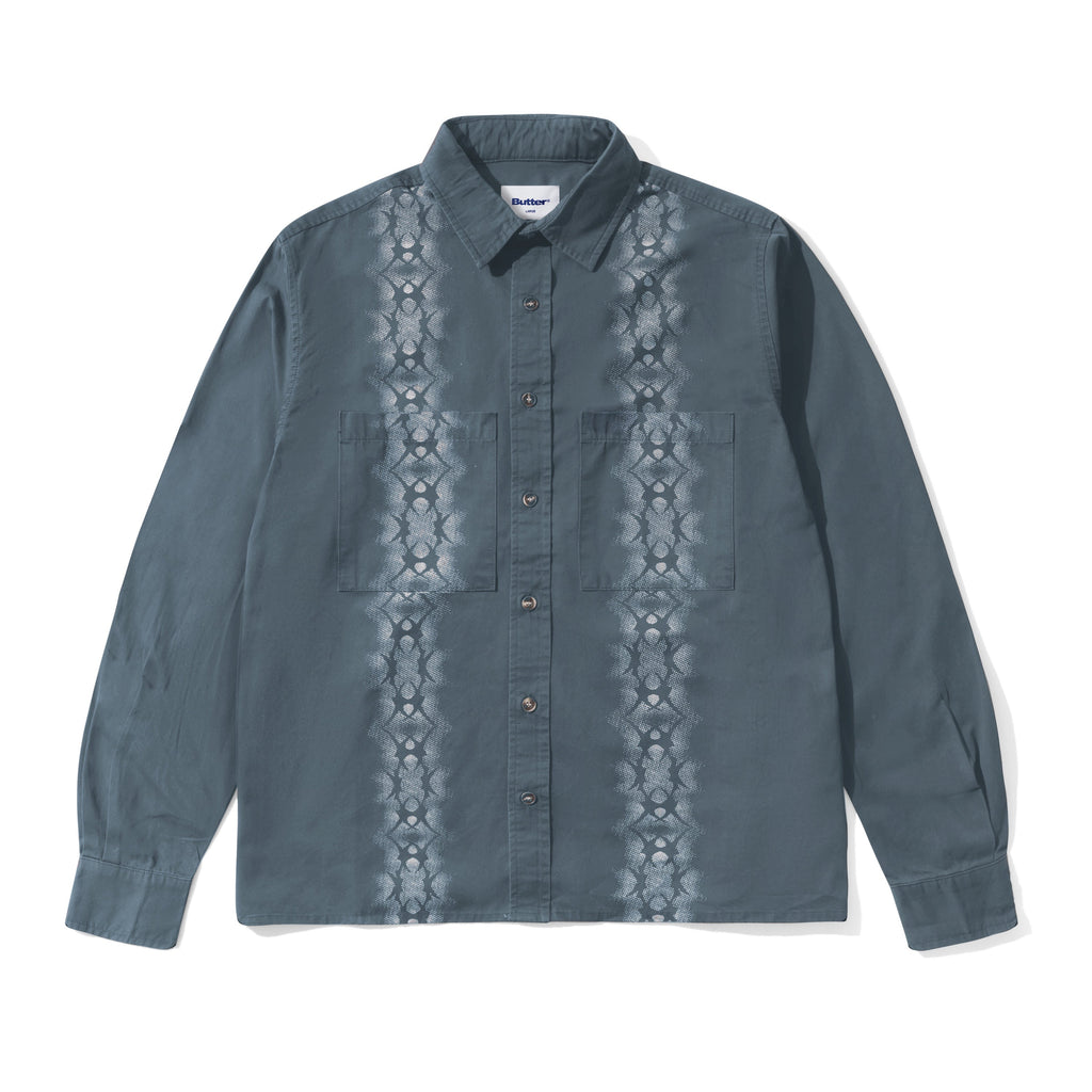 Fade Button Up Shirt Washed Navy