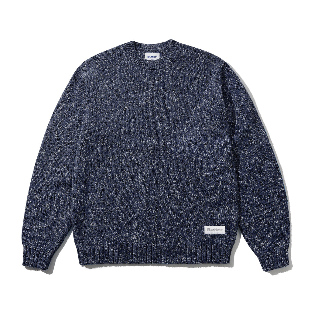 Speckle Knit Sweater Navy