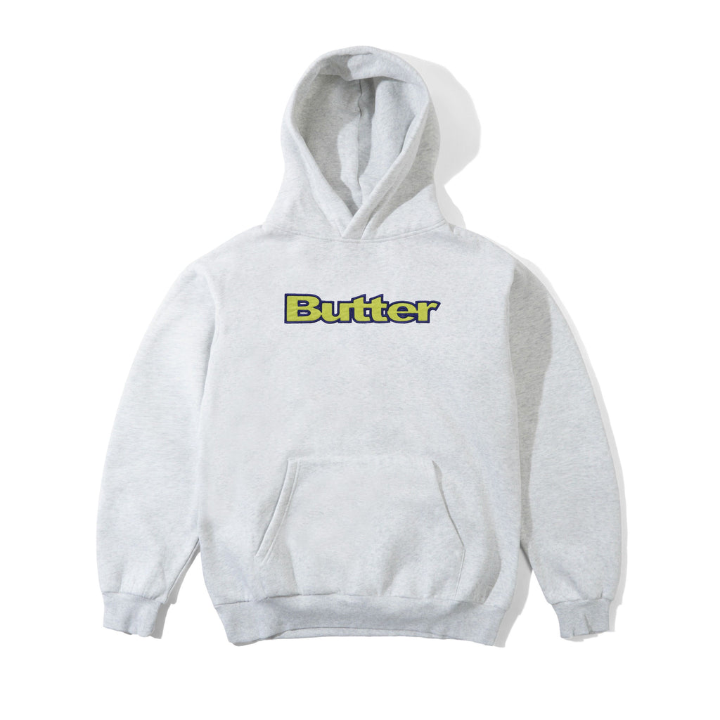 Ripstop Logo Applique Pullover Hood Ash