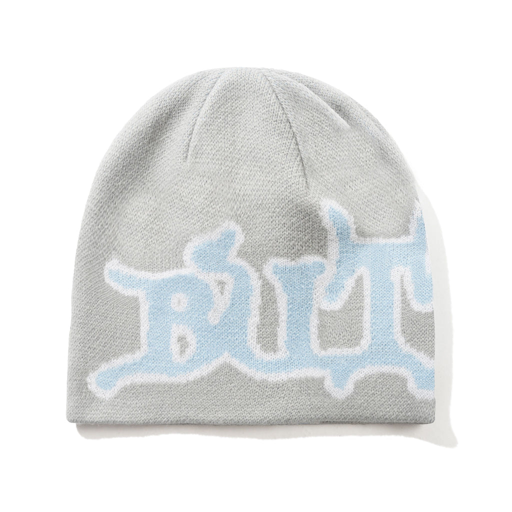 Serif Skully Beanie Grey