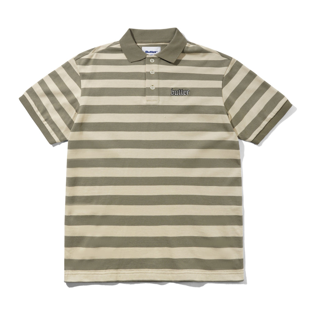 Striped Polo Shirt Beige / Tan