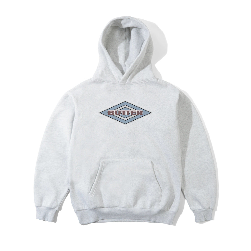 Diamond Logo Pullover Hood Ash