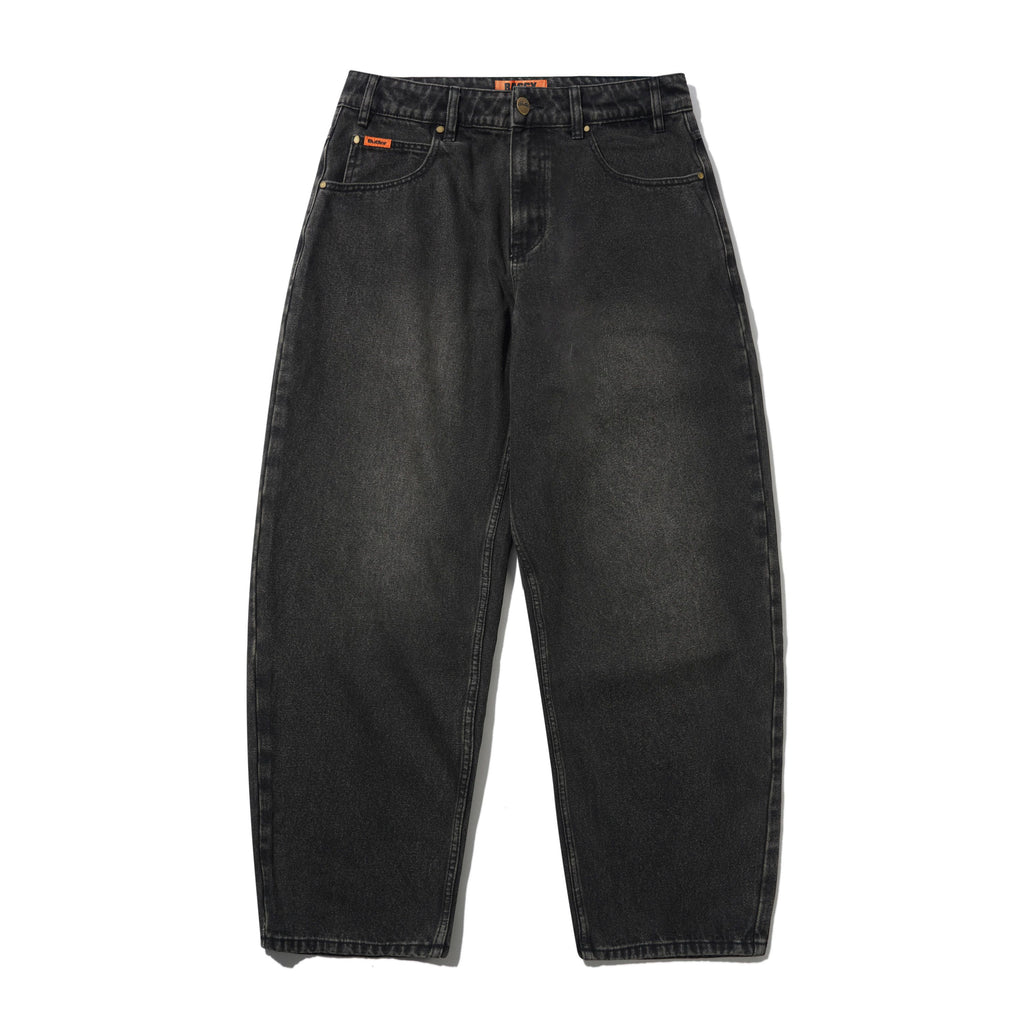 Baggy Denim Jeans Faded Black