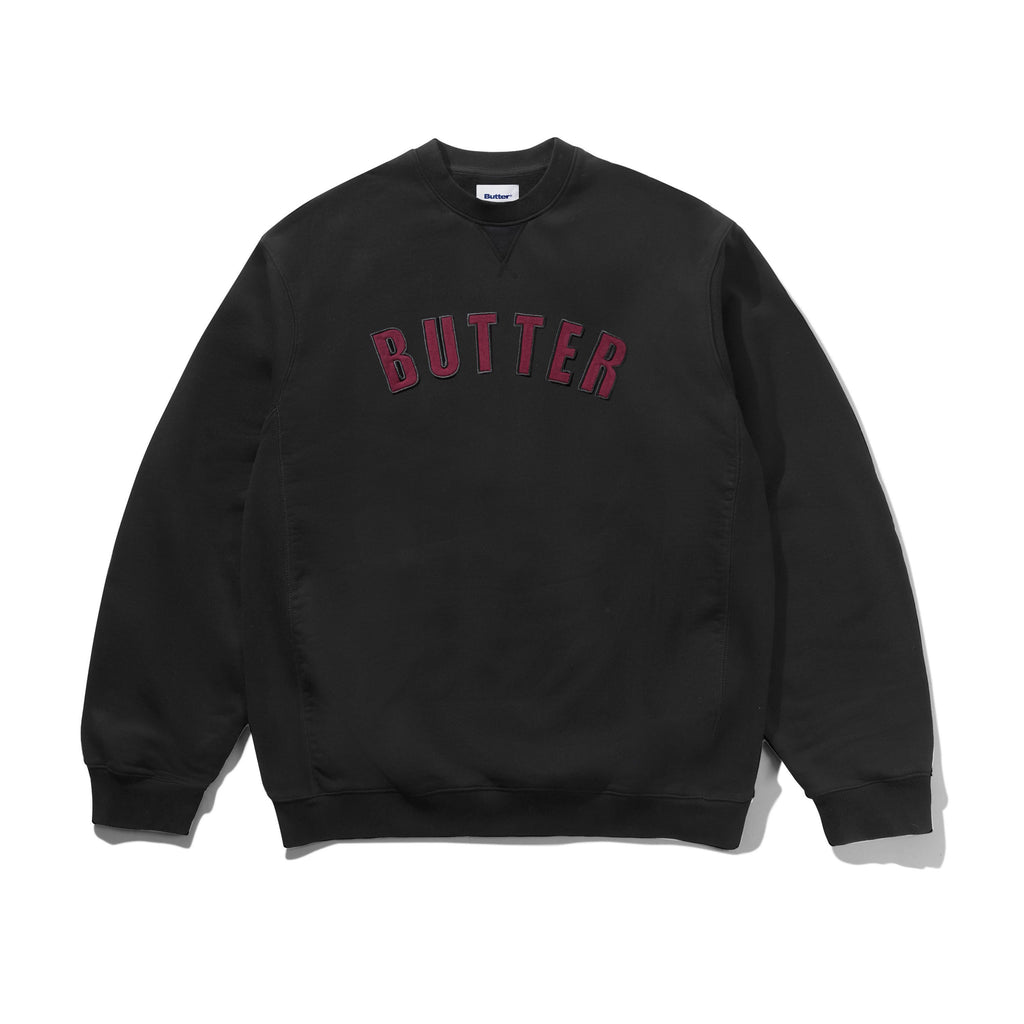 Arc Applique Heavy-Weight Crewneck Black