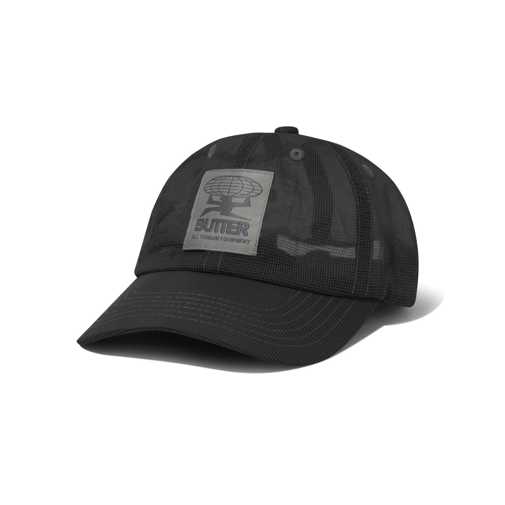 Terrain Fine Mesh 6 Panel Cap Black
