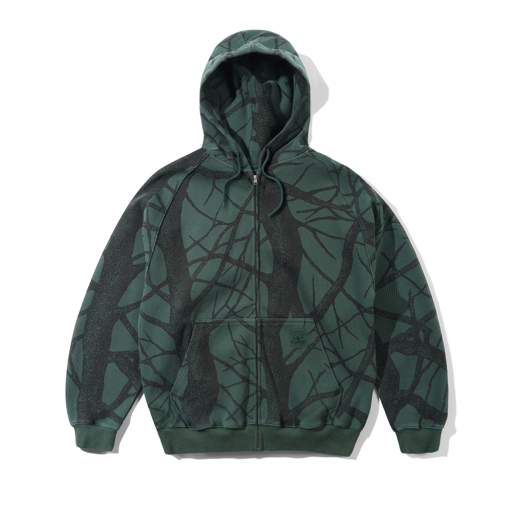Bleach Waffle Zip-Thru Hood Branch Camo