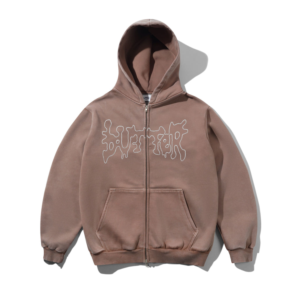 Blotch Zip Thru Hood