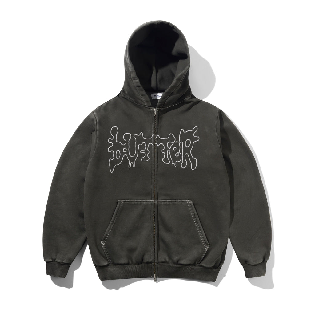 Blotch Zip Thru Hood