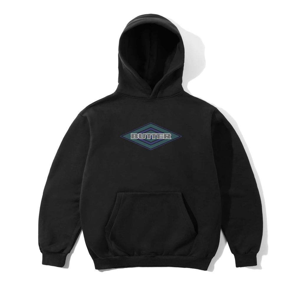 Diamond Logo Pullover Hood Black