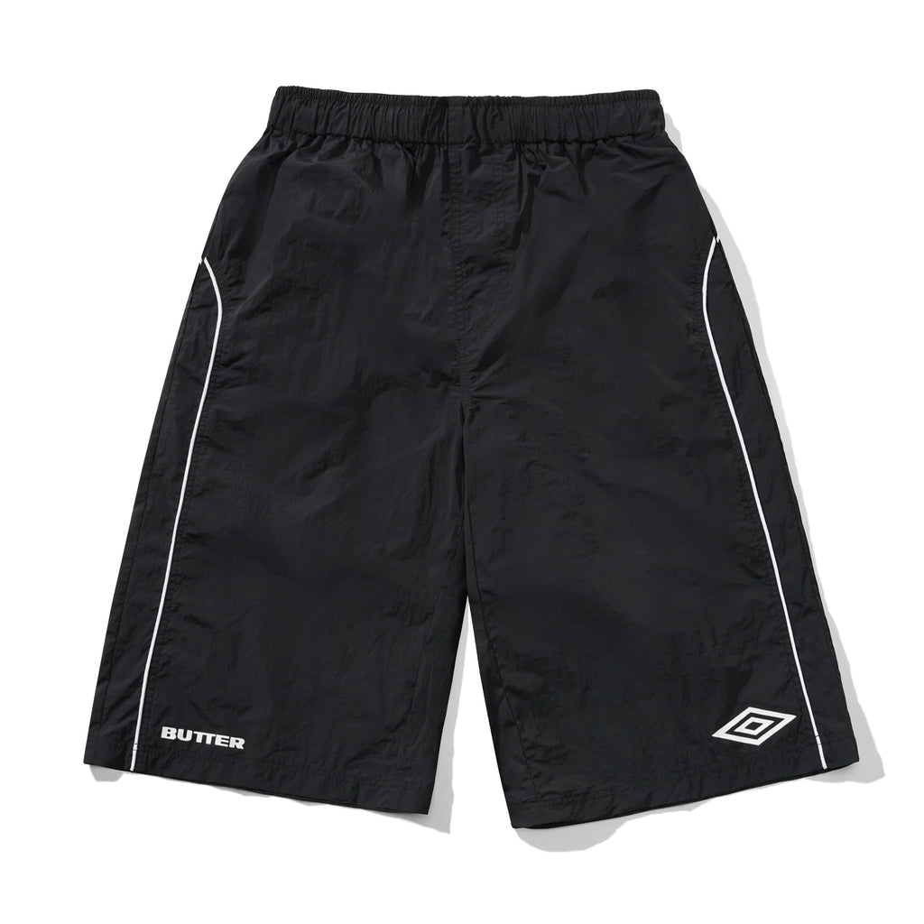 Long Track Shorts Black