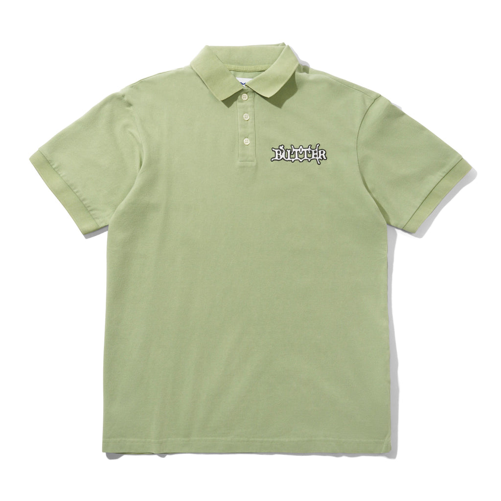 Serif Polo Shirt Washed Sage