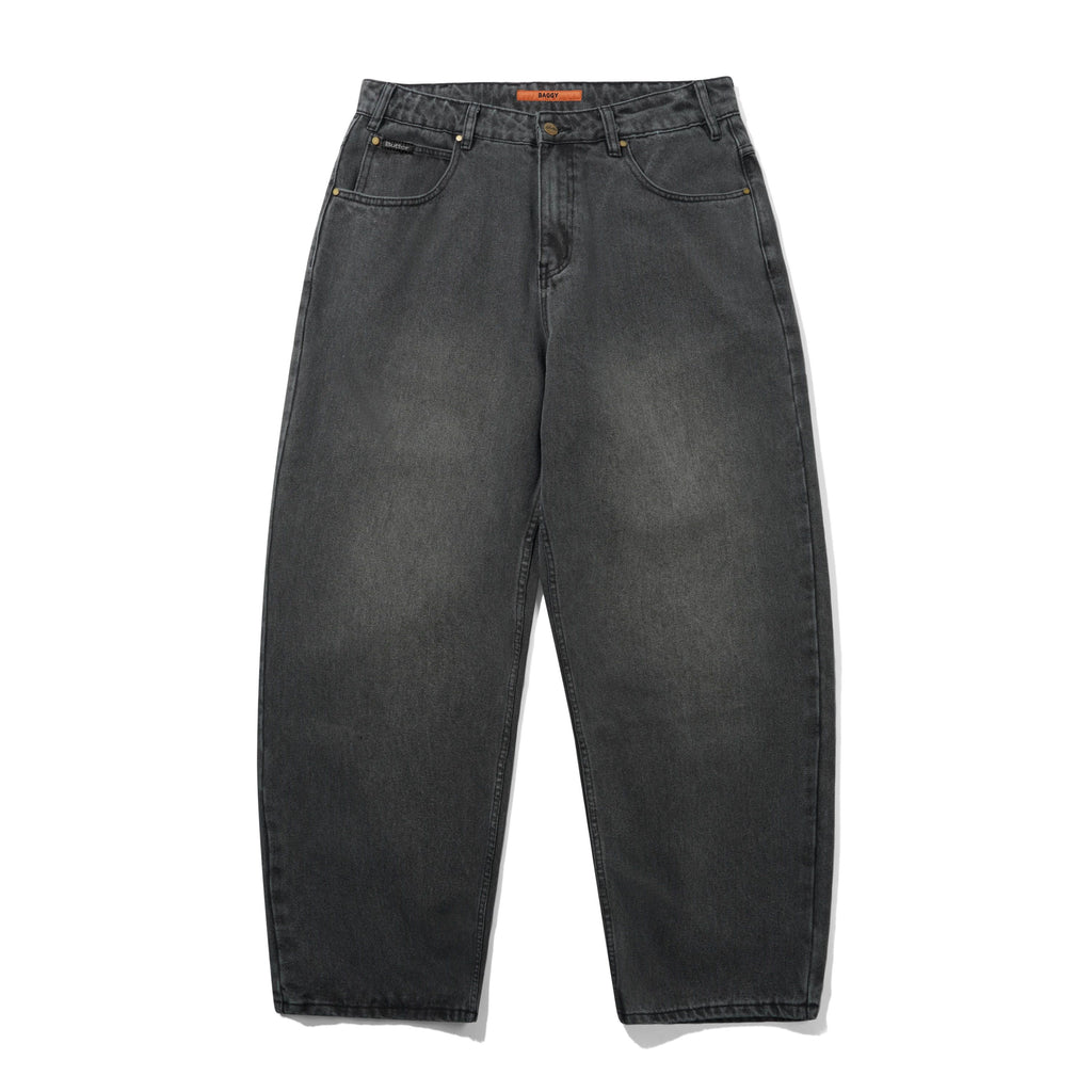 Baggy Denim Jeans Faded Black