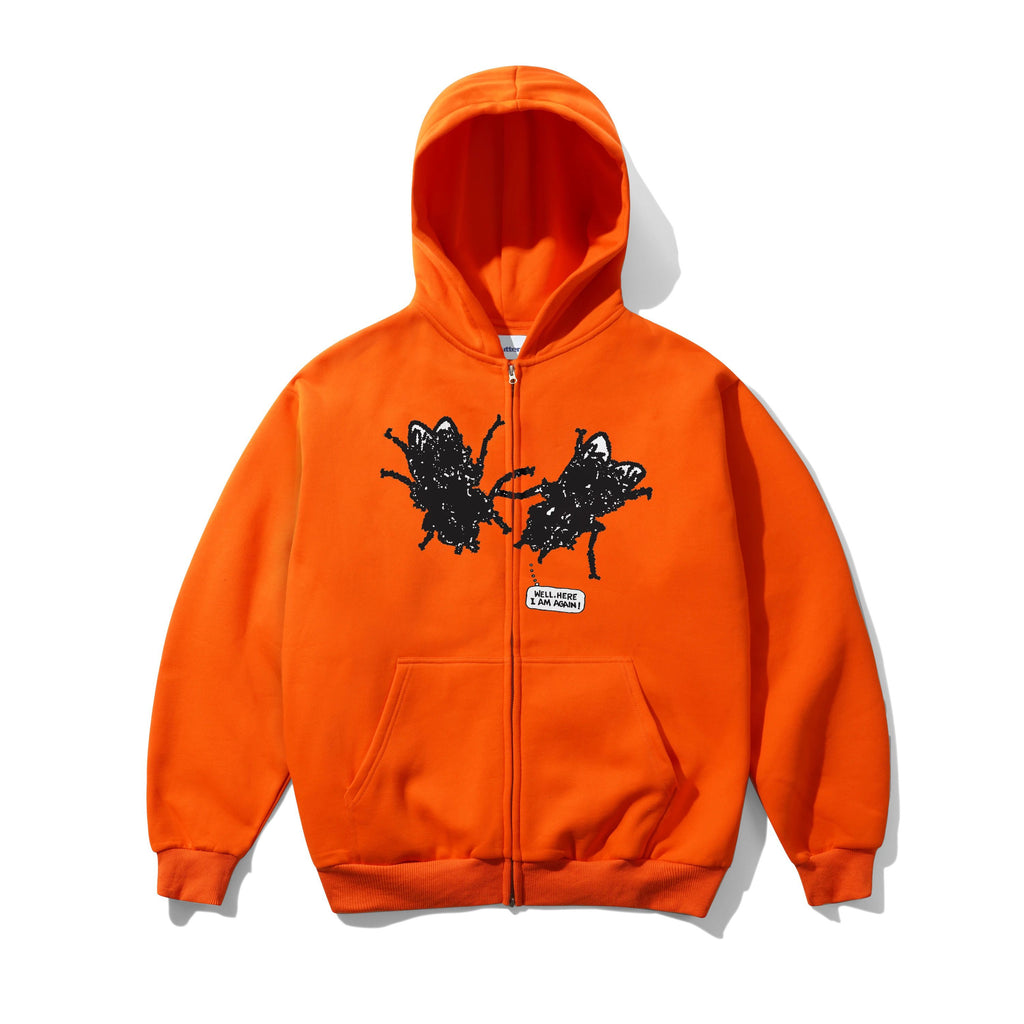 Again Zip-Thru Hood Orange