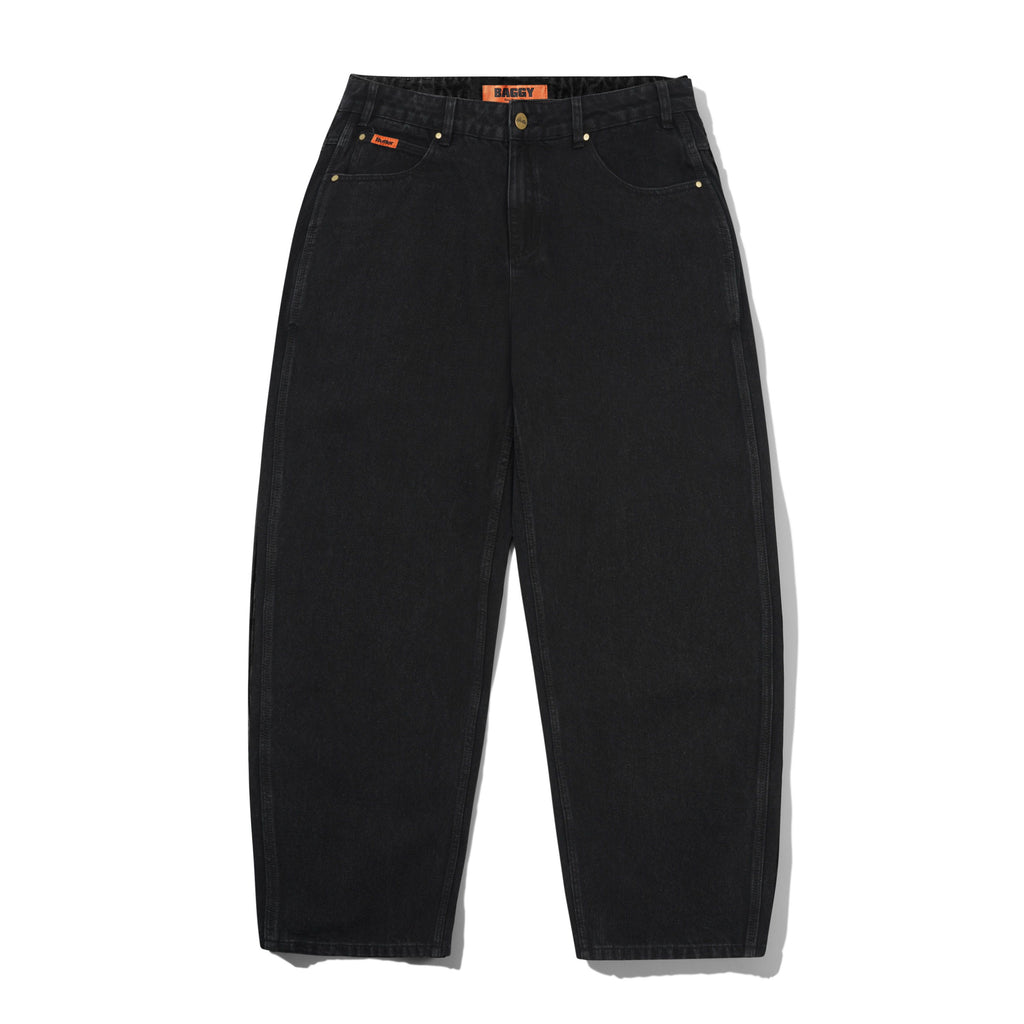 Baggy Denim Jeans Flat Black
