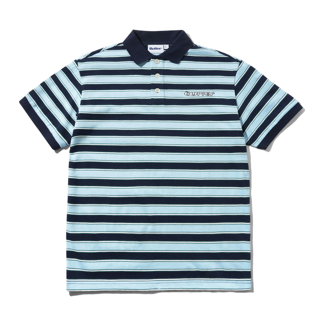 Witness Stripe Polo Navy_Blue