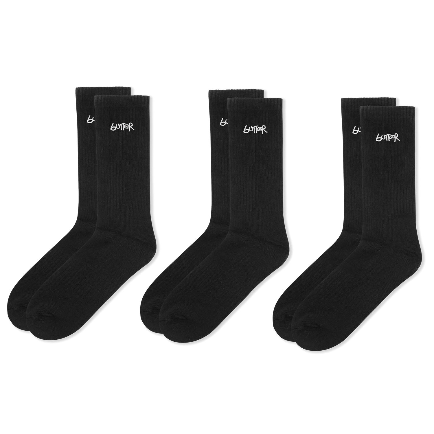 3-Pack Basic Socks, Black