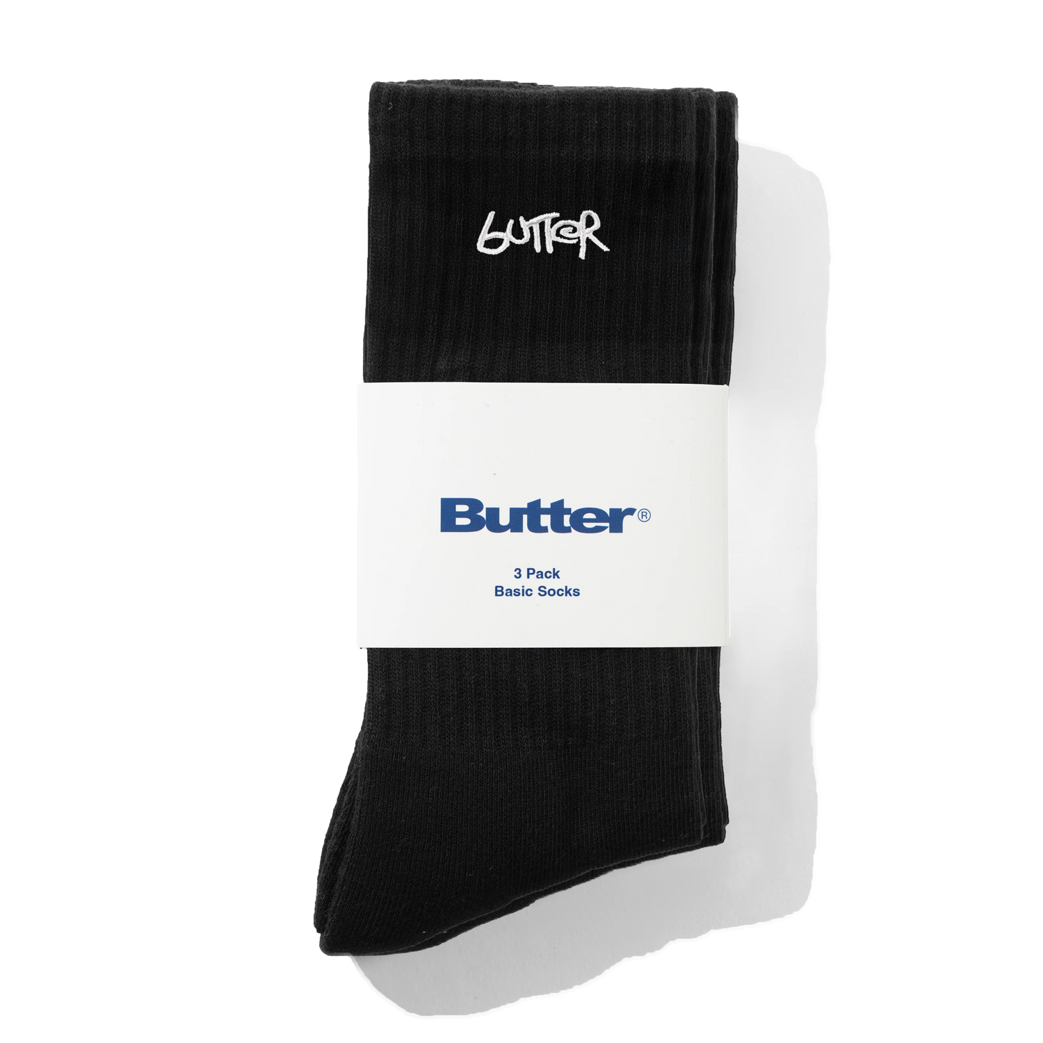 3-Pack Basic Socks, Black