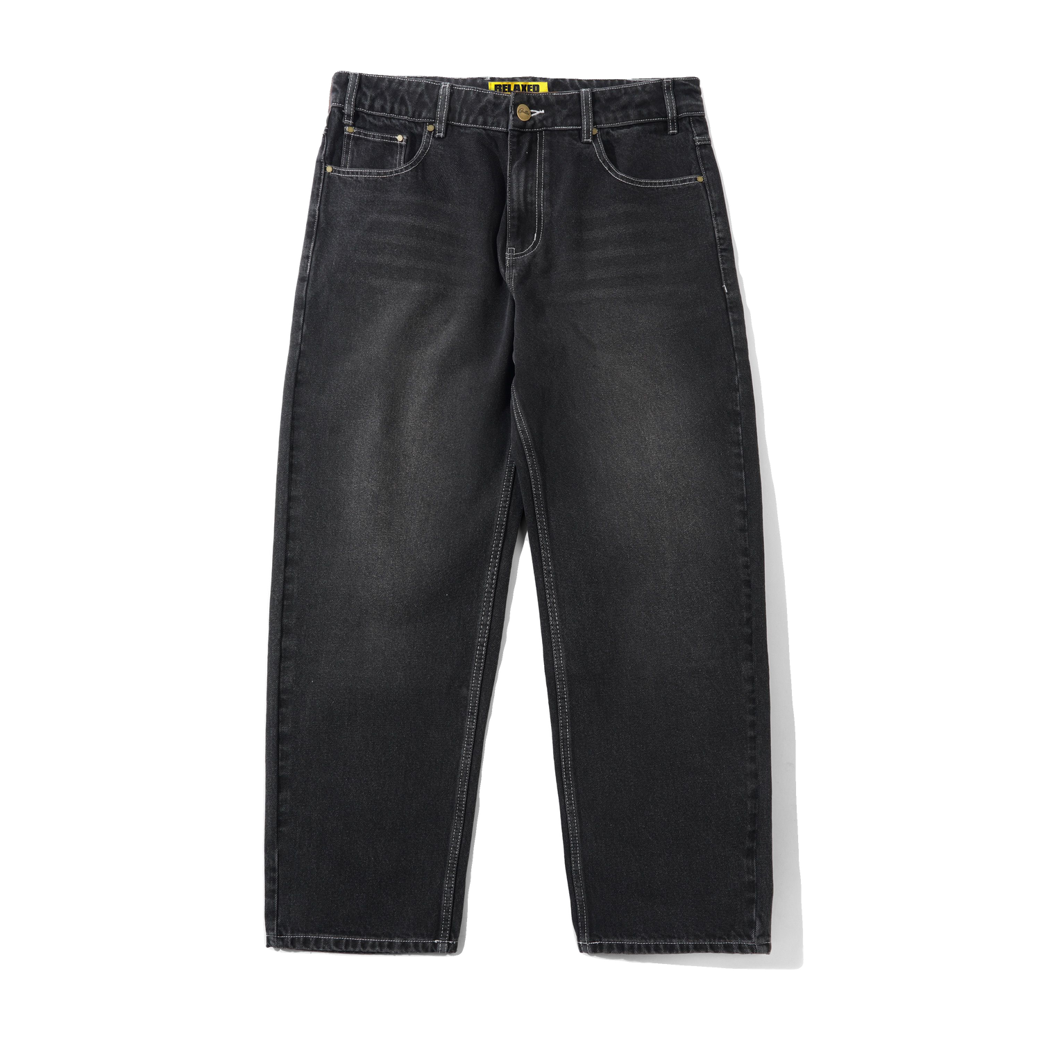 Ace Denim Jeans, Distressed Black