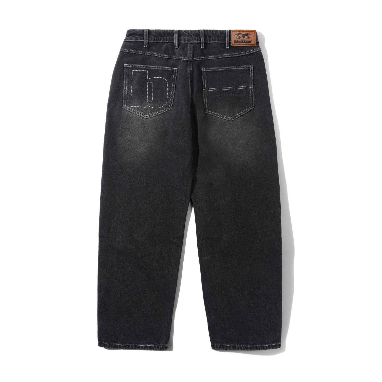 Ace Denim Jeans, Distressed Black
