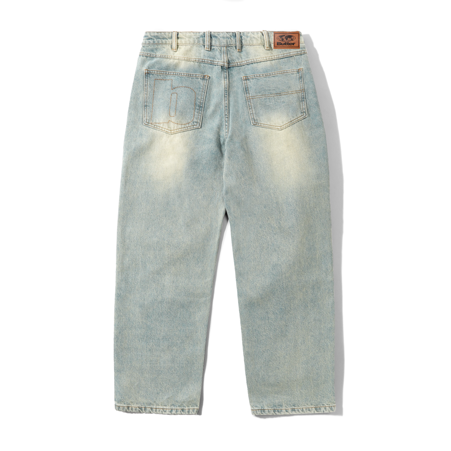 Ace Denim Jeans, Distressed Light Blue
