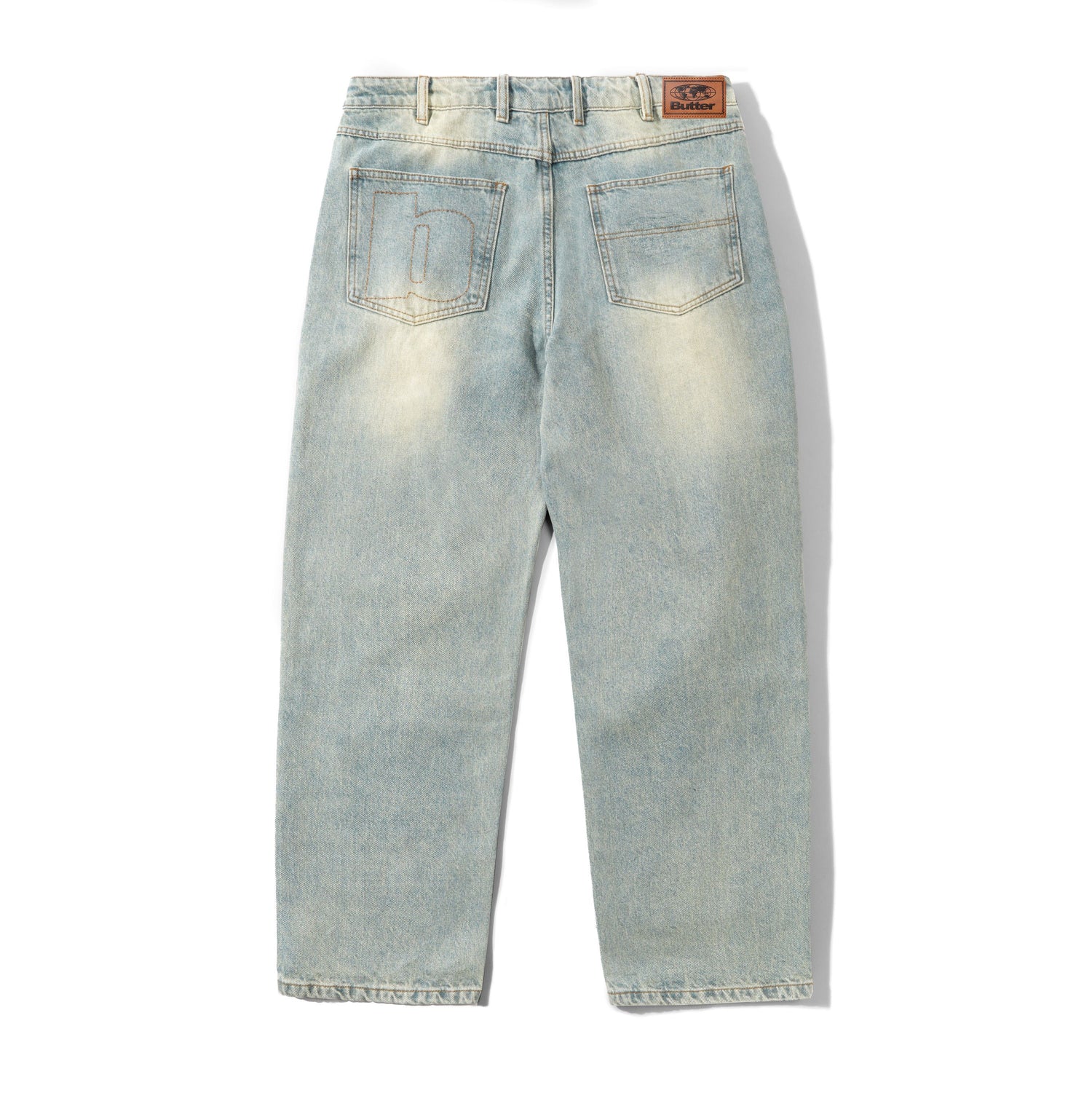 Ace Denim Jeans, Distressed Light Blue