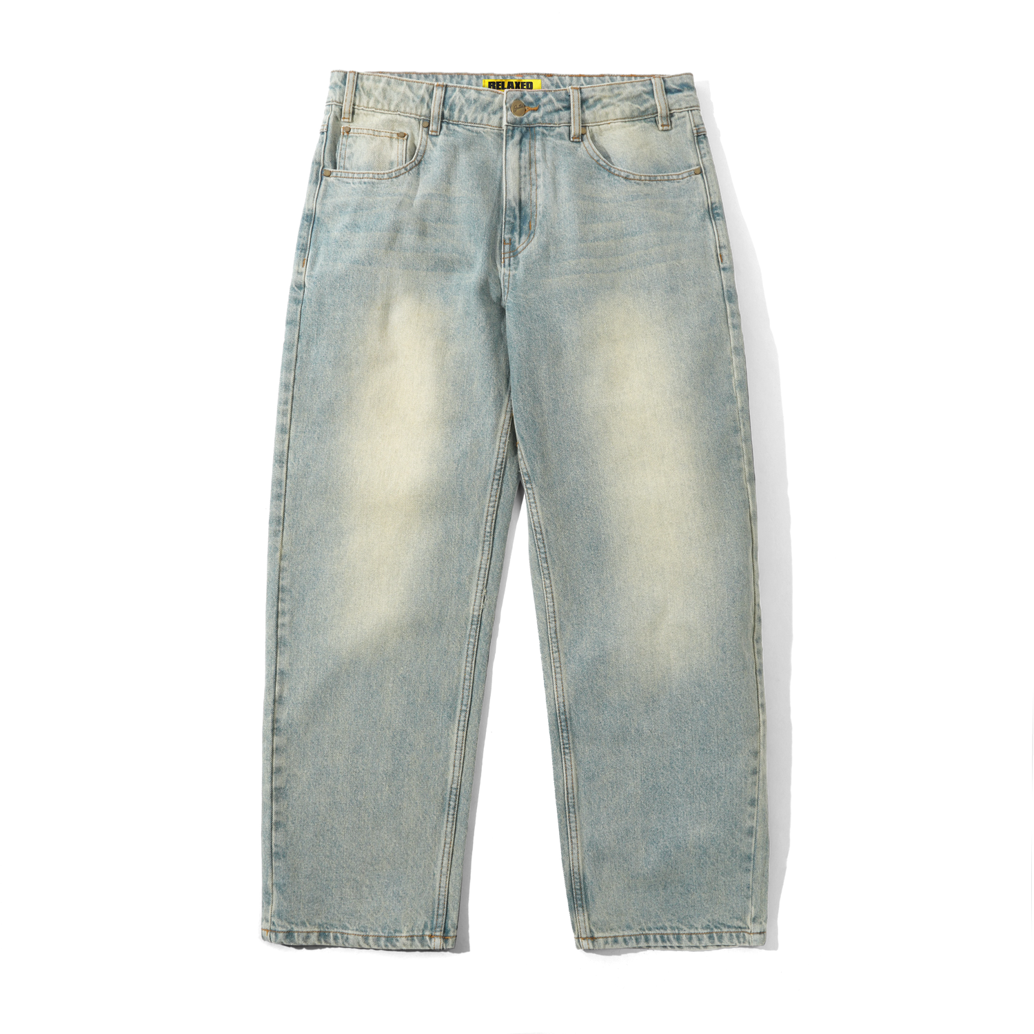 Ace Denim Jeans, Distressed Light Blue