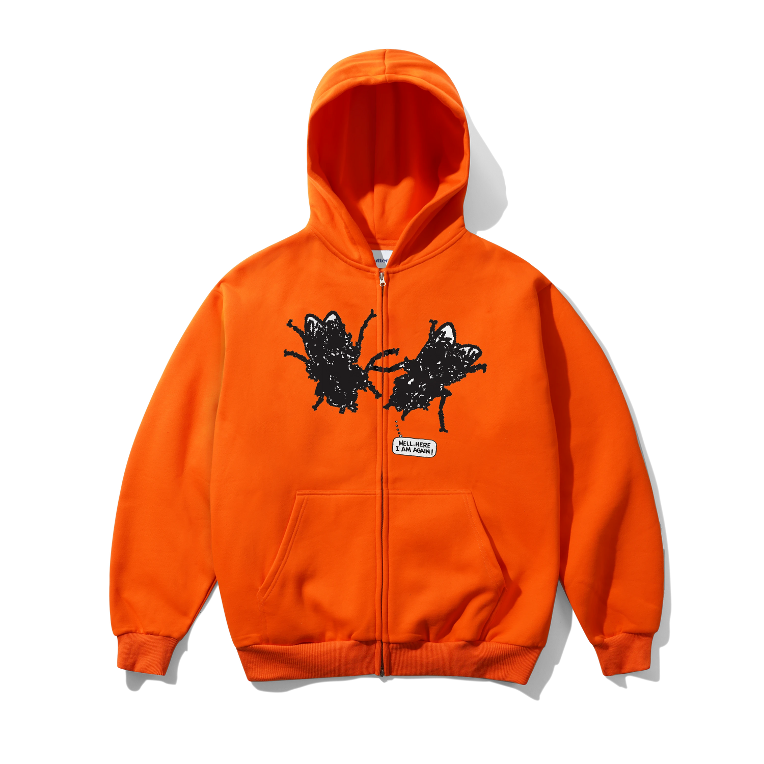 Again Zip-Thru Hood, Orange