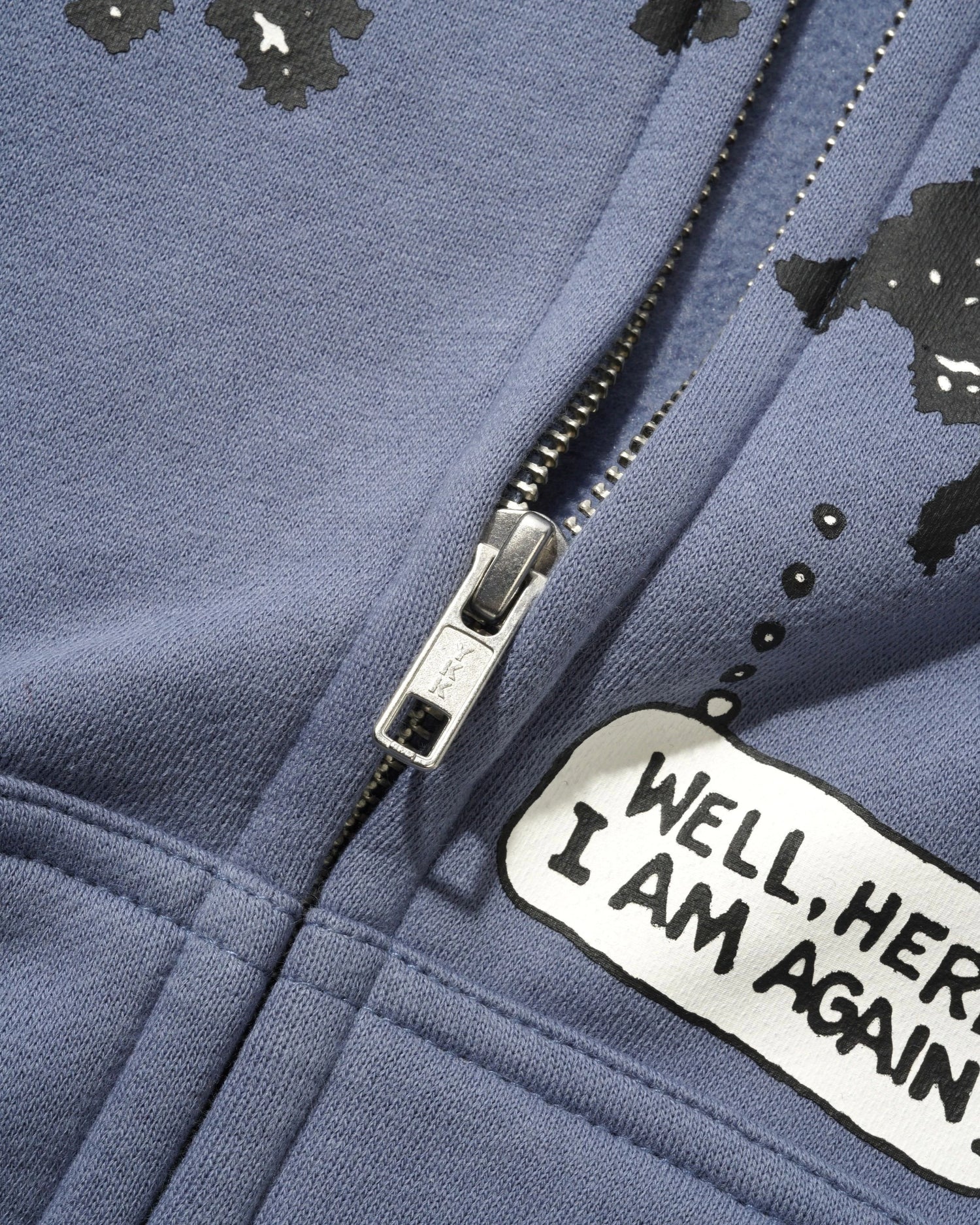 Again Zip-Thru Hood, Stone Blue
