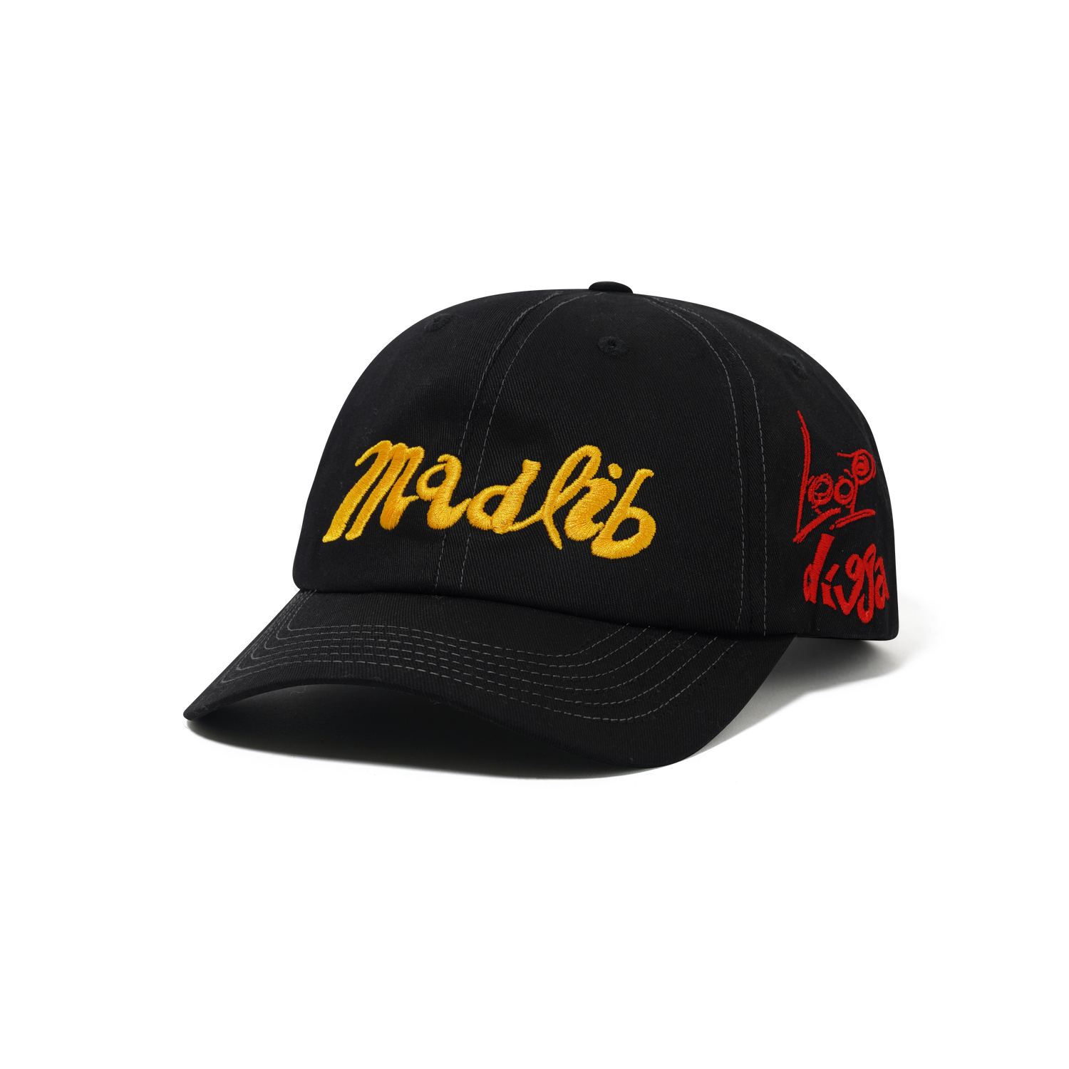 Alias 6 Panel Cap, Black