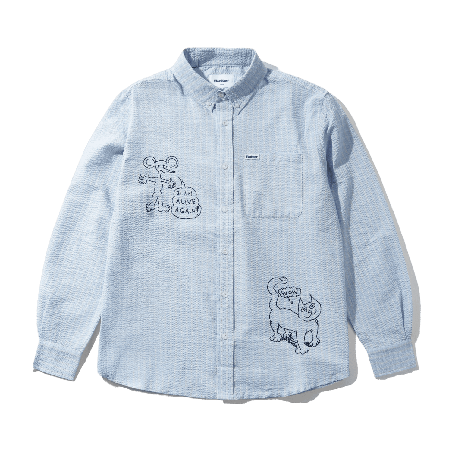 Alive Again Shirt, Light Blue