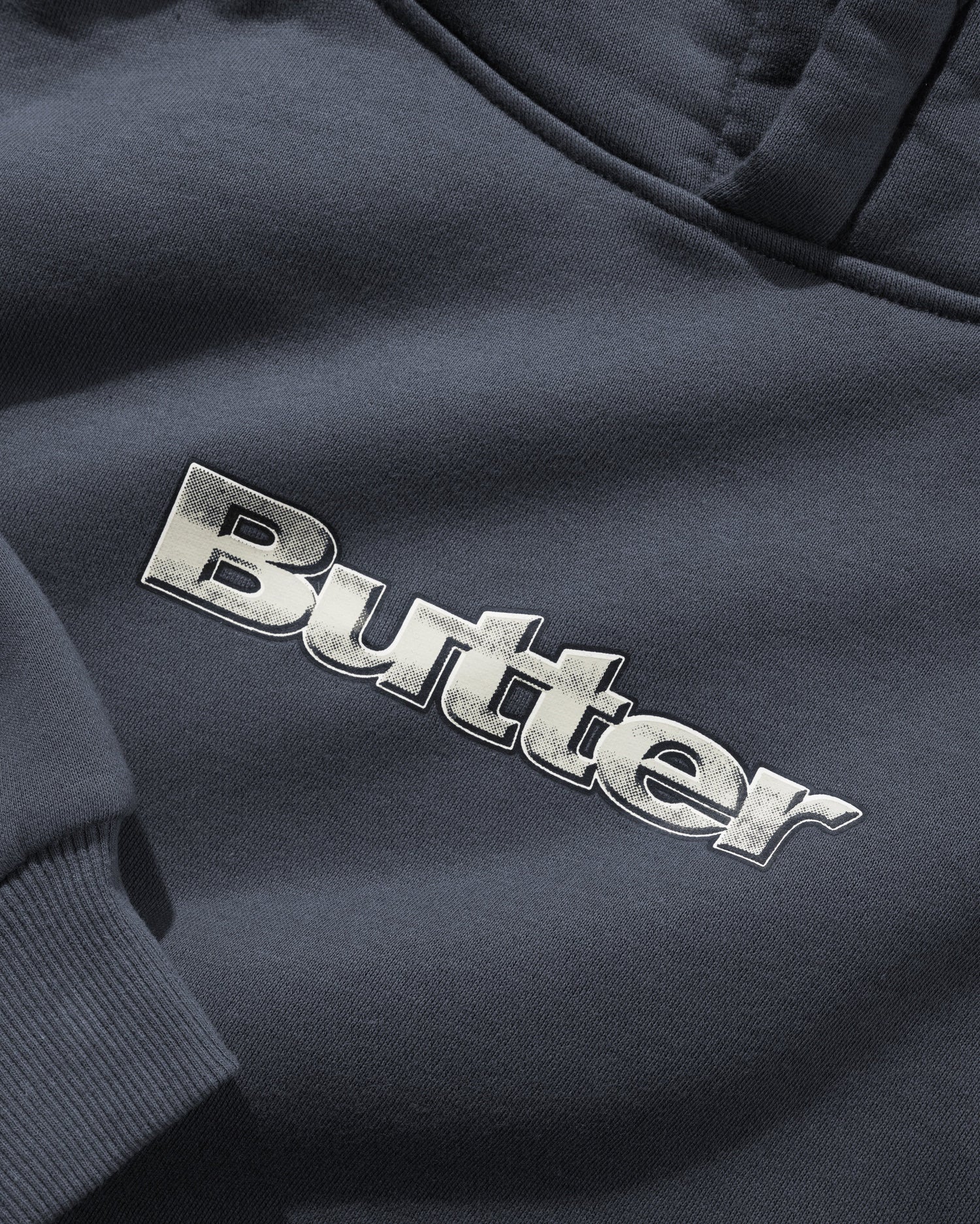 Alloy Logo Pullover Hood, Lead Blue