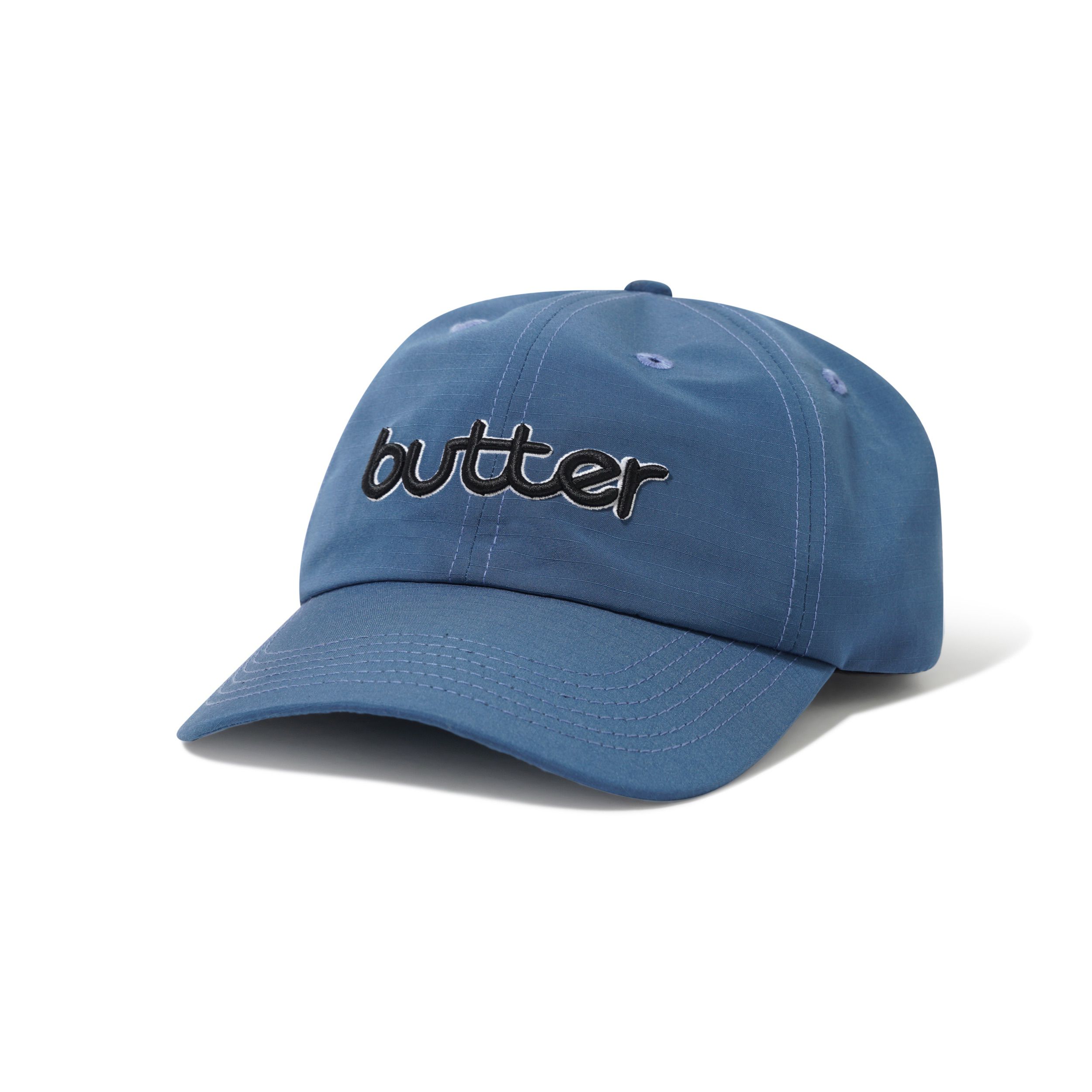【BUTTER GOODS】Design 6 Panel Cap - Stone Rounded Logo 6 Panel Cap, Cobalt – Butter Goods