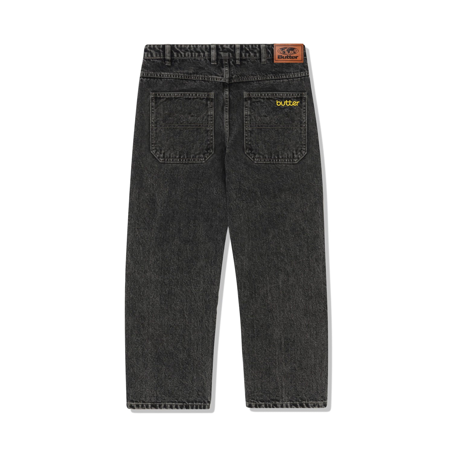 Alpine Denim Jeans, Distressed Black