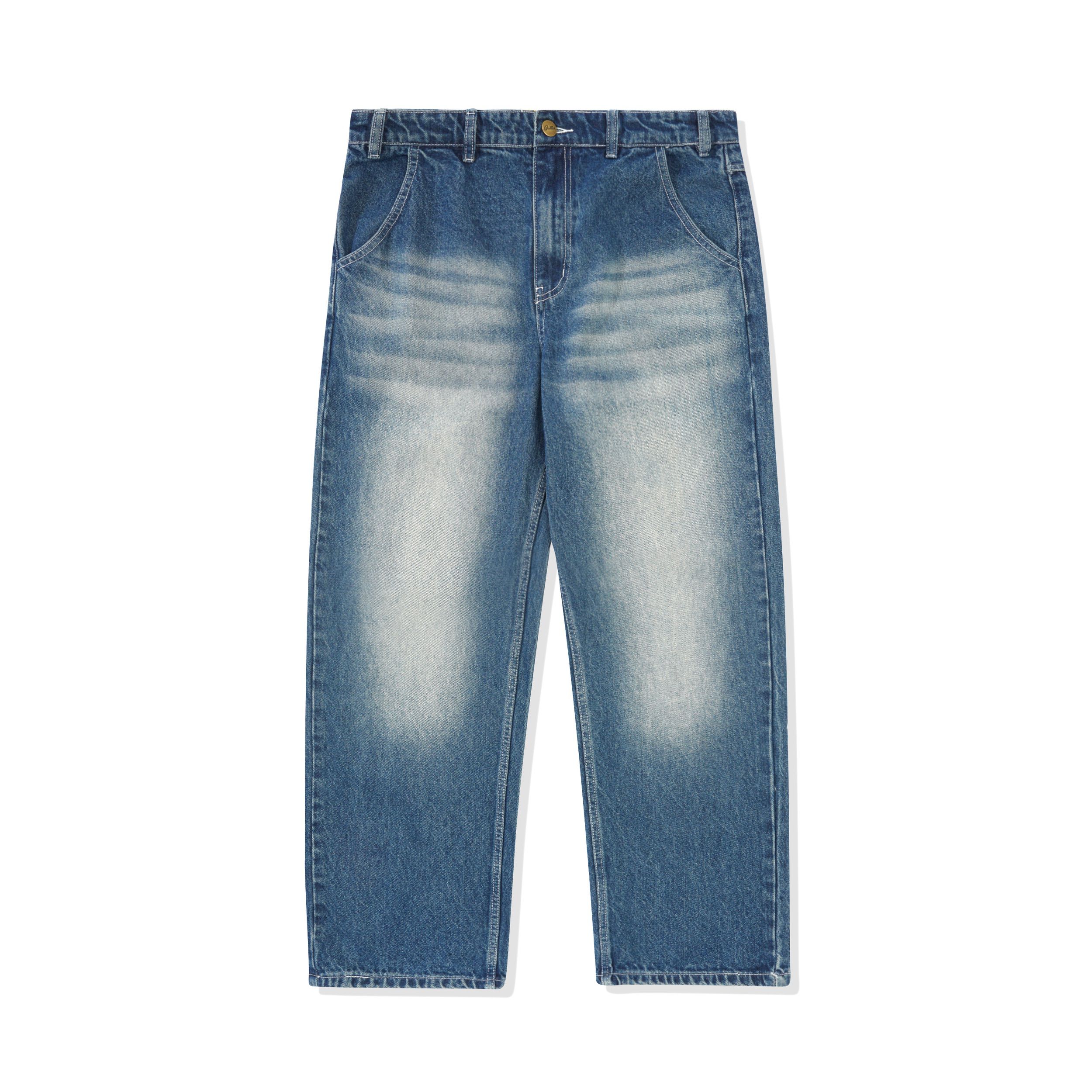 Alpine Denim Jeans, Distressed Faded Blue – Butter Goods