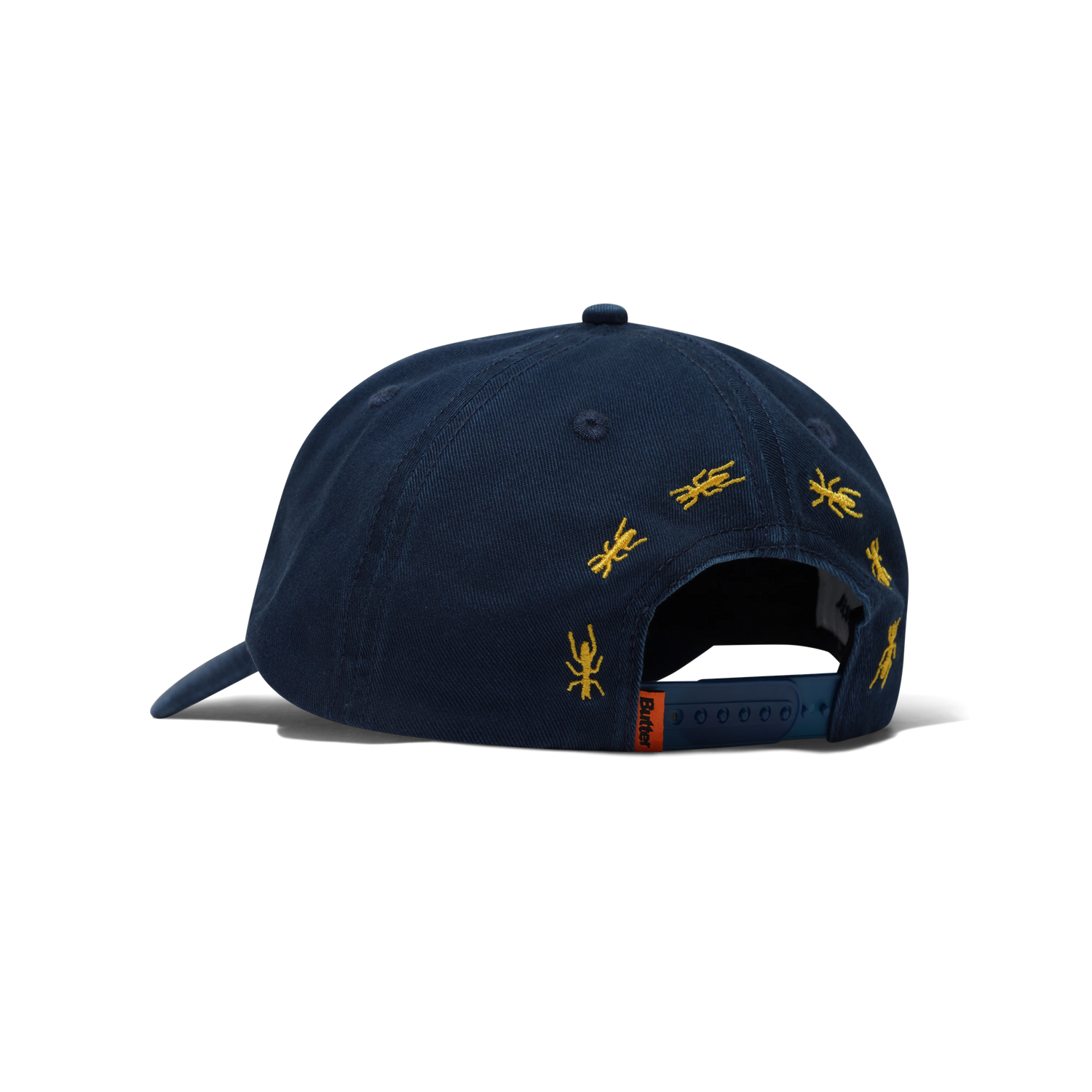 Ants 6 Panel Cap, Washed Navy