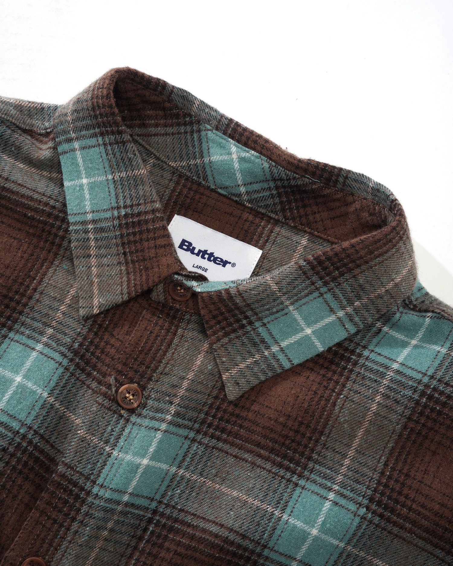 Appliance Plaid Shirt, Brown / Teal