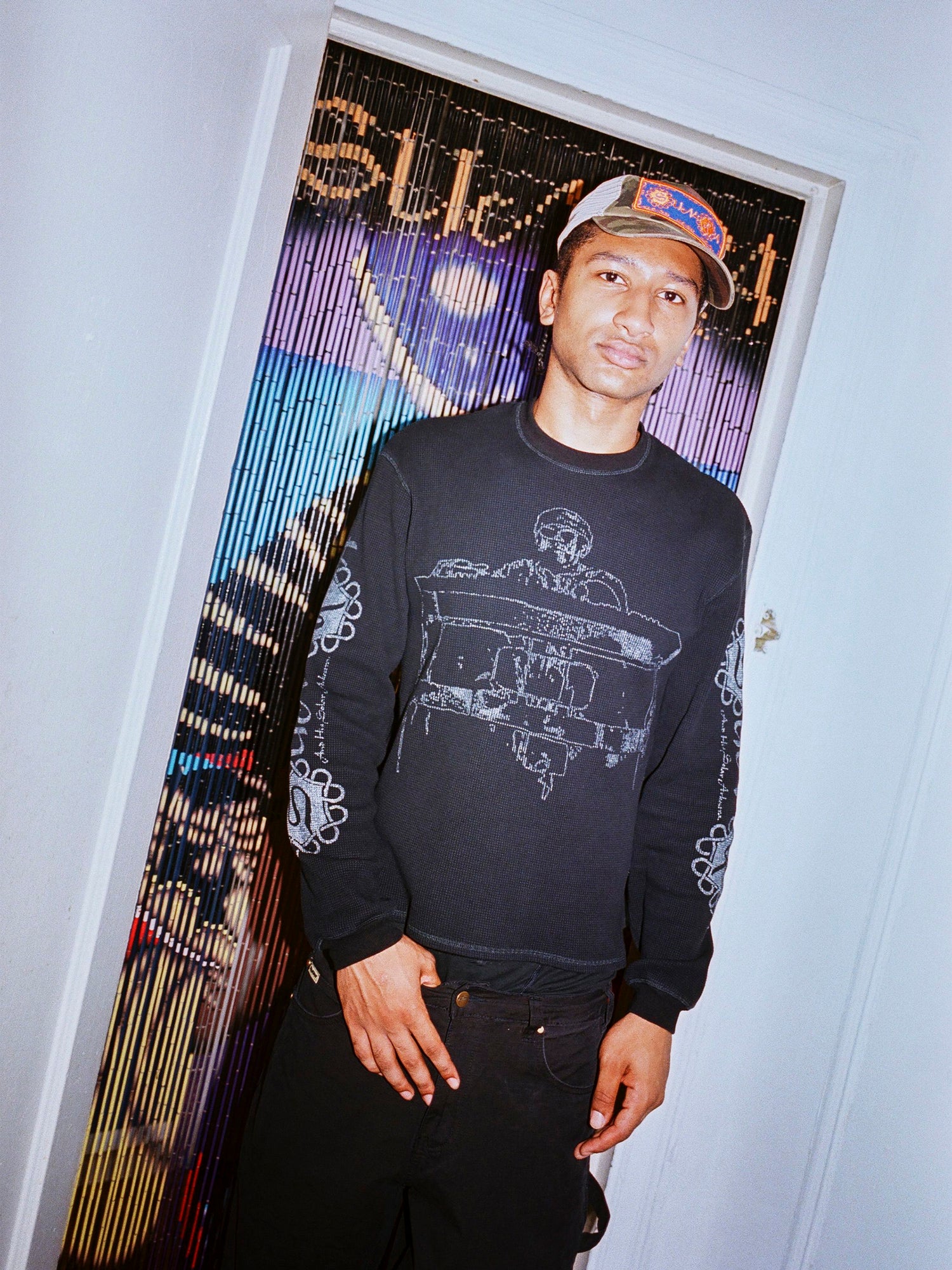 Arkestra L/S Waffle Top, Washed Lilac