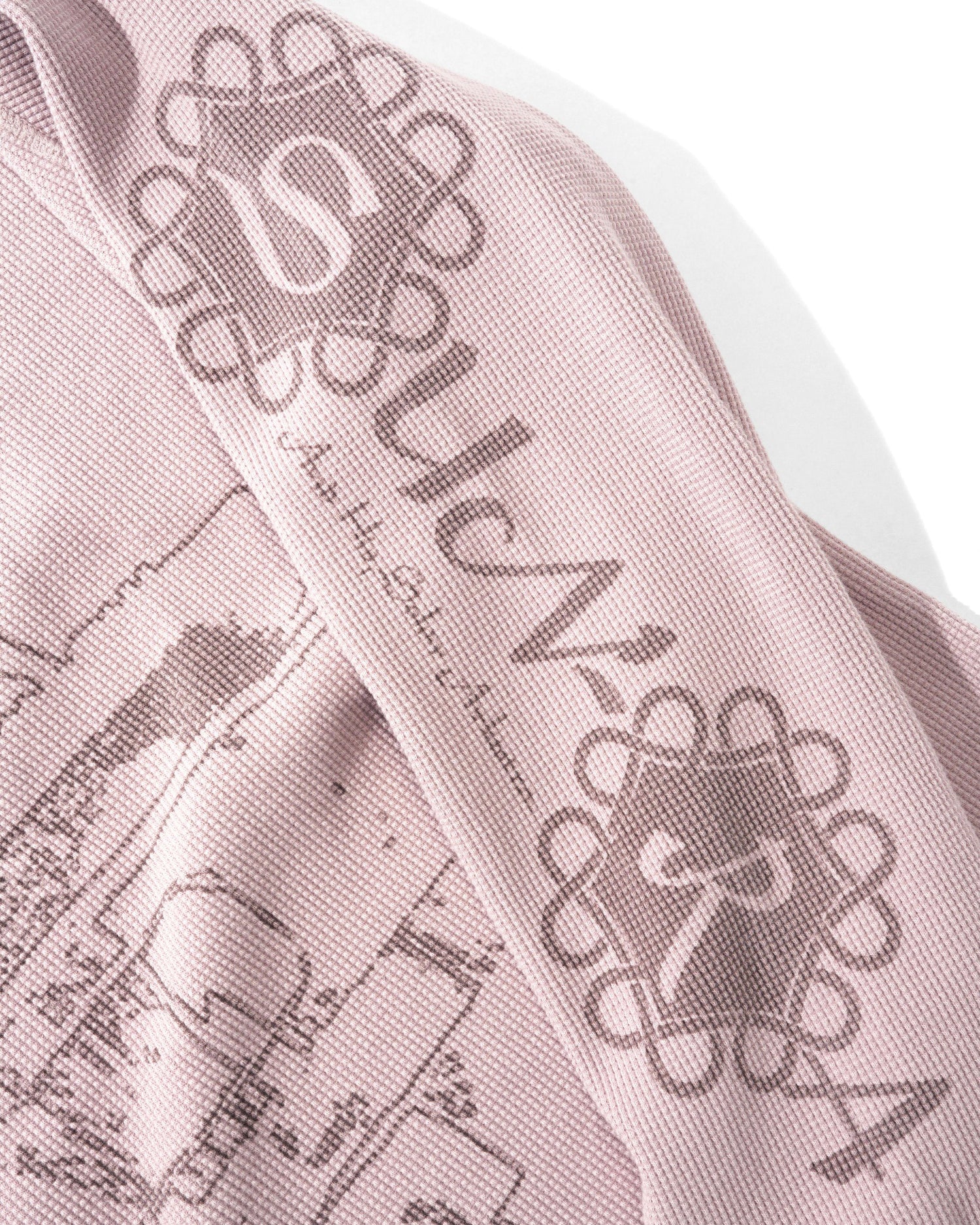 Arkestra L/S Waffle Top, Washed Lilac